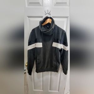 H&M black/green drawstring sweatshirt men small